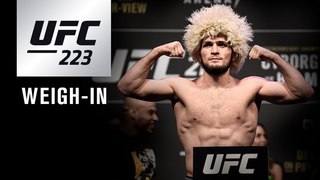 Прямая трансляция показательной церемонии взвешивания UFC 223
