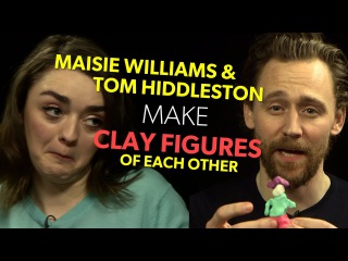 MAISIE WILLIAMS & TOM HIDDLESTON MAKE EACH OTHER OUT OF CLAY | Early Man INTERVIEW | The Hook