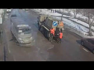 Укладка литого асфальта на ул. 40 лет Победы (26.03.18)
