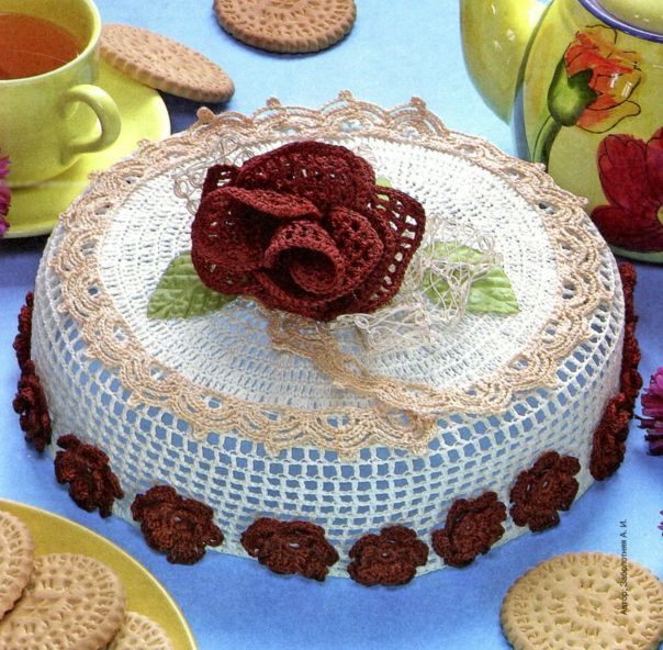 Вязаный торт крючком схемы