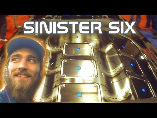 Rotating SINISTER Six w/ LOUD Sound System BASS Demo | CRAZY Alpine Audio BWM Show Car at SBN 2013