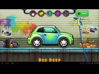 Car Wash & Design. Легковой автомобильчик Жук. Мультик про машинки. Автомойка 3