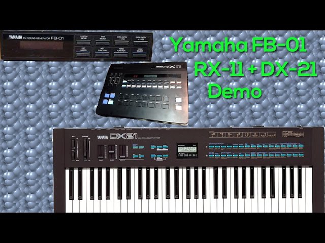 Yamaha DX-21, RX-11, FB-01 Demo