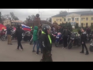 Сбор колонны на открытии в городе Шу, Казахстан #rbmcckz #moto #club #bikers #openseason #motoseason #shu #kazakstan @ liberty_m