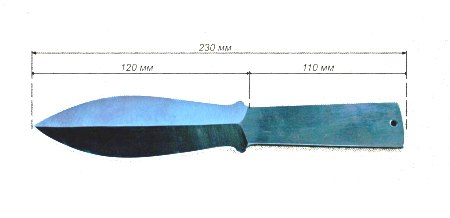 Чертежи ножей метательных ножей