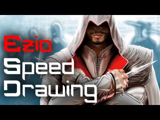 Digital Speed Drawing: Ezio from Assassin's Creed