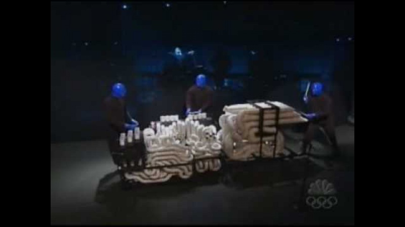 Blue man group - I feel love Leno