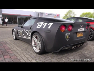 Chevrolet Corvette C6 Z06 - Burnout, Donuts! автомобиль, машина, тачка, суперкар, спорткар, Шевролет, Корвет, звук двигателя