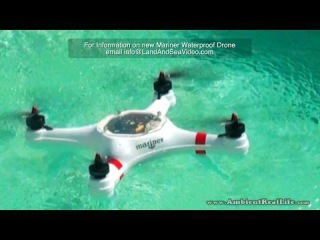 The New MARINER, Waterproof DRONE.. First water test flights in St Maarten, SXM, CARIBBEAN!