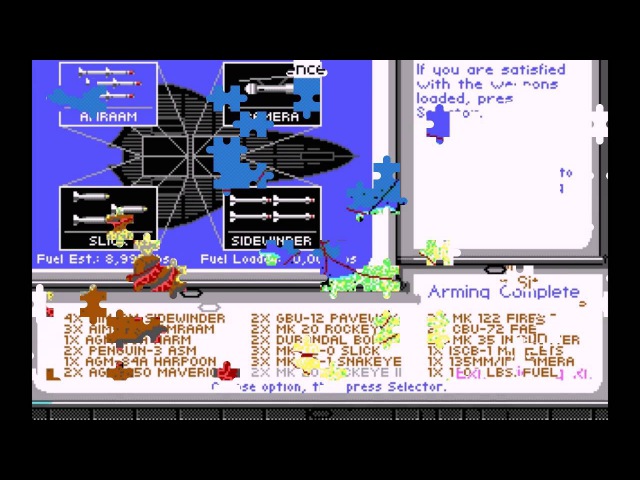 F19 Stealth Fighter PC 1988 Gameplay