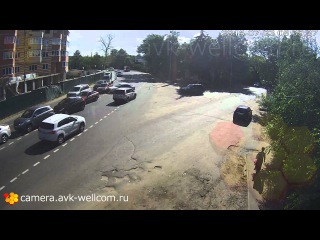 Авария, посёлок Красково, пересечение ул. Карла-Маркса и Красковского шоссе, 03.07.2015