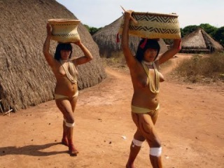 Xingu People from the Village of Yawalapiti - An indigenous tribe in the Amazonian Basin of Brazil