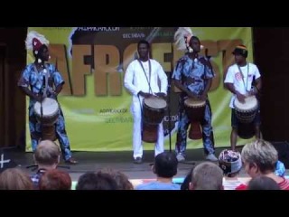 Afrofest Афрофест 2014 Сад Баумана - барабанщики Afromania drummers
