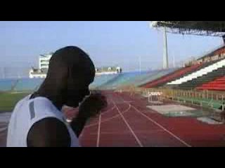 ASAFA POWELL PREPARES FOR SPRINTING