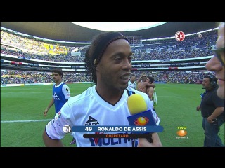 america vs queretaro 0-4 ENTREVISTA RONALDINHO 18 de abril 2015 liga mx HD