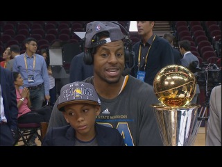 Andre Iguodala Joins GameTime | Warriors vs Cavaliers | Game 6 | June 16, 2015 | 2015 NBA Finals