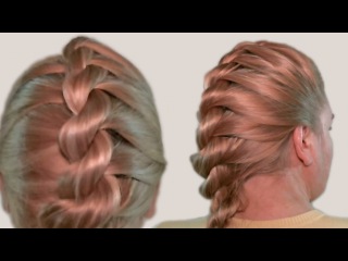 Мастер Класс по Плетению Косичек из Жгутов Видео 2014 Master Class on Braiding Bundles Tutorial
