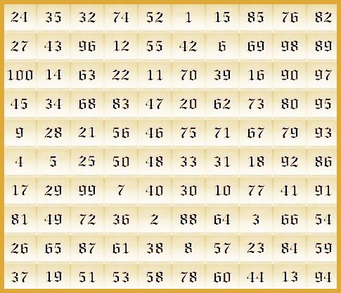 Картинка от 1 до 1000 по порядку для копилки