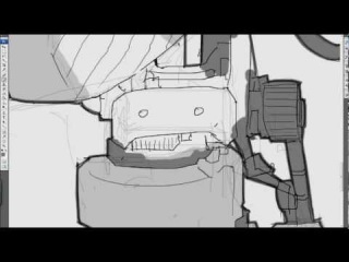Drawing Time Lapse #21 - Mecha Concept : Soma Mk. I