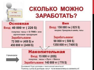 G-TIME - работа для тебя!