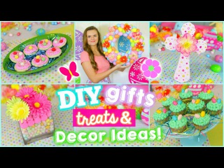 5 Fun Easter/Spring DIYS: Gifts, Treats, & Decoration Ideas!! (Cute & Easy)