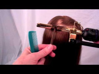 Figure 8 curling with a marcel iron