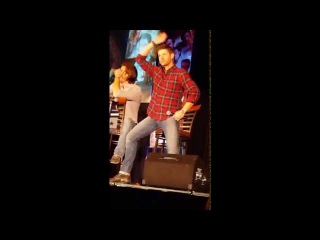 Jensen Ackles reaction car wash scene with lots of dean inner thigh