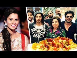 Shahrukh & 'Dilwale' Crew Have Sania Mirza's Biryani | #LehrenTurns29
