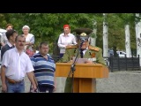 В Стаханове состоялся митинг по случаю 72-ой годовщины освобождения города от фашистских захватчиков
