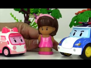 Toy Car Rescue Stories - DOCTORS & NURSES! Doctor Robocar Poli & Nurse Amber