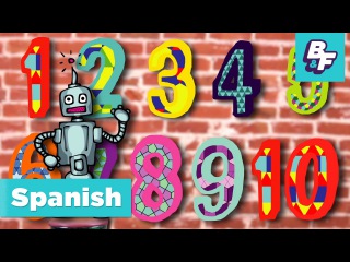 Numbers Song in Spanish. Cancion de los Numeros de BASHO & FRIENDS