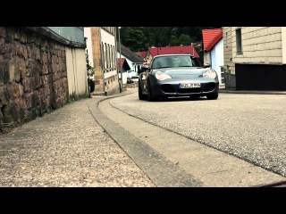 A modified Porsche 996 Turbo on a special