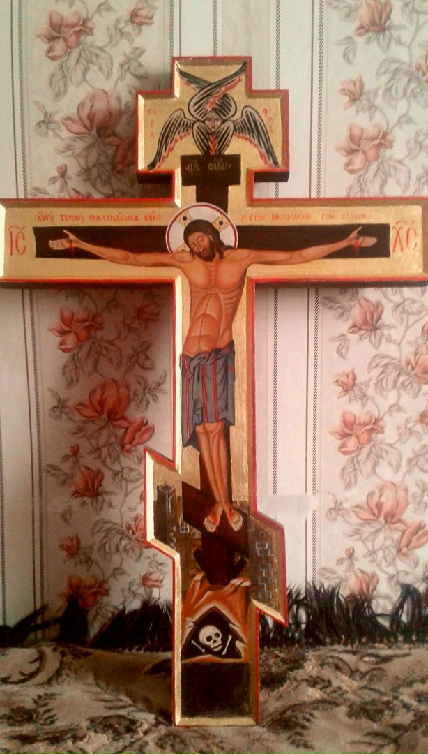 Распятие ручная работа