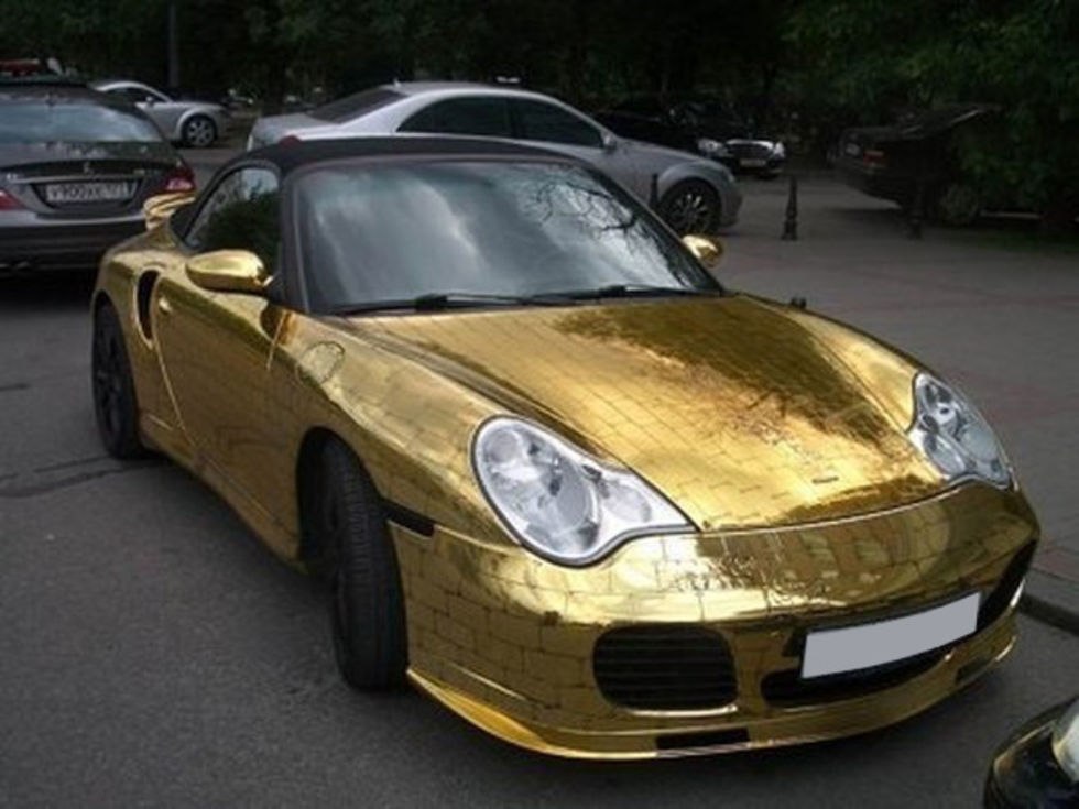 Золотая краска для авто
