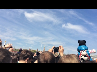 Москва, Парад Победы. 9 мая 2015 год. Авиационное представление.
