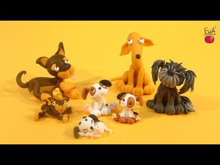 (vk.com/LakomkaVK) PUPPY Waiting for Home - Czekając na Dom - Korabki - tutorial polymer clay