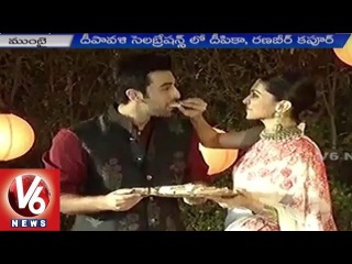Ranbir Kapoor And Deepika Padukone Celebrates Diwali In Delhi | Tamaasha Movie Promotion