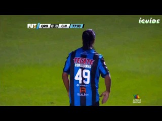 Ronaldinho vs Jaguares De Chiapas • Liga MX - Queretaro vs Jaguares De Chiapas 1-0 (08-05-2015)