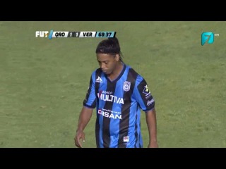 Роналдиньо явно недоволен! Queretaro 2-1 Veracruz Liga MX 2015
