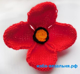 Вязаные цветы