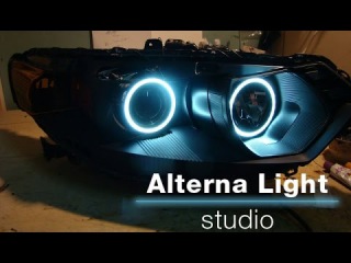 Honda Accord 8 установка ангельских глазок