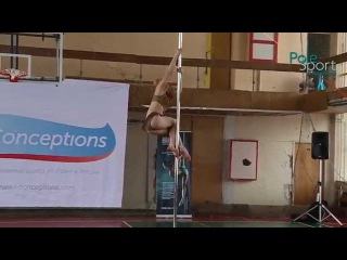 Отбор ЦФО Соревнований по Шестовой акробатике'15 Едемская Дарья