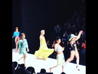 JULIA on Instagram: it's a very hot Russian fashion show @vika_smolyanitskaya_official 💜#love💗#love💛#love”