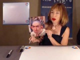 Naomi Grossman aka Pepper from American Horror Story Signs an Autograph