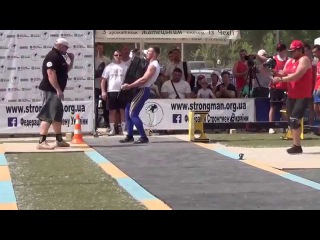 Ukrainian Strongest Man-2015. Shield -171kg/87 m - Ukrainian record! Alexei Novikov (19 years old)
