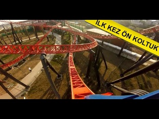 Viaport Tuzla Marina Roller Coaster Red Fire Gopro ilk defa ön koltuk front seat Viasea
