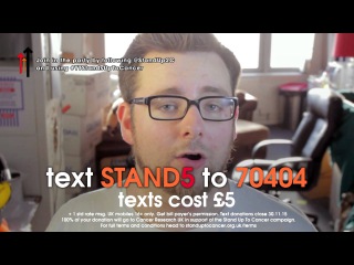 Crabstickz and Tomska at the Stand Up To Cancer YouTube Party!