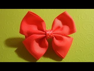 Бантик из репсовых лент