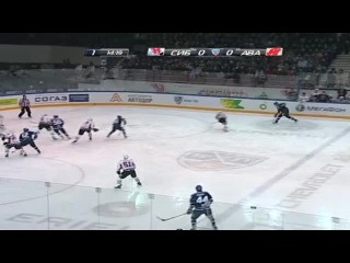 khl Сибирь - Авангард (2013.01) Опасный момент. Кудроч (Сибирь)