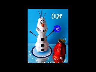 Снеговик Олаф! How to make the snowman Olaf of paper?